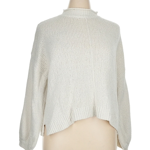 Nordstrom Women's White Crew Neck Sweater - Picture 8 of 13